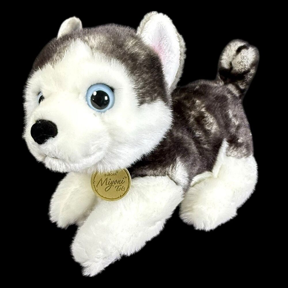 Aurora Miyoni Tots 10" Siberian Husky Puppy Dog Plush‎ New